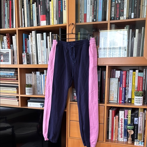 Vibrant Pink and Blue Track Pants for Effortless Style - Picture 1 of 7